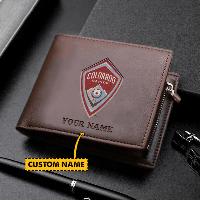 POPULAR NOW - NEW CUSTOMIZED MLS26 CLR CLRD RAPIDS LEATHER WALLET