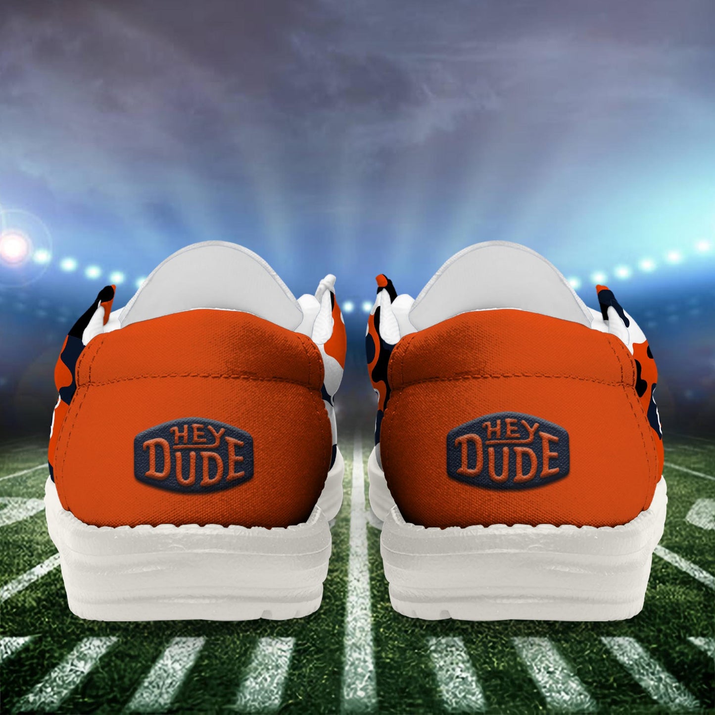 LIMITED EDITION - NEW CUSTOMIZED NFL26 CCB CHICAGO BEARS LOAFER SHOES