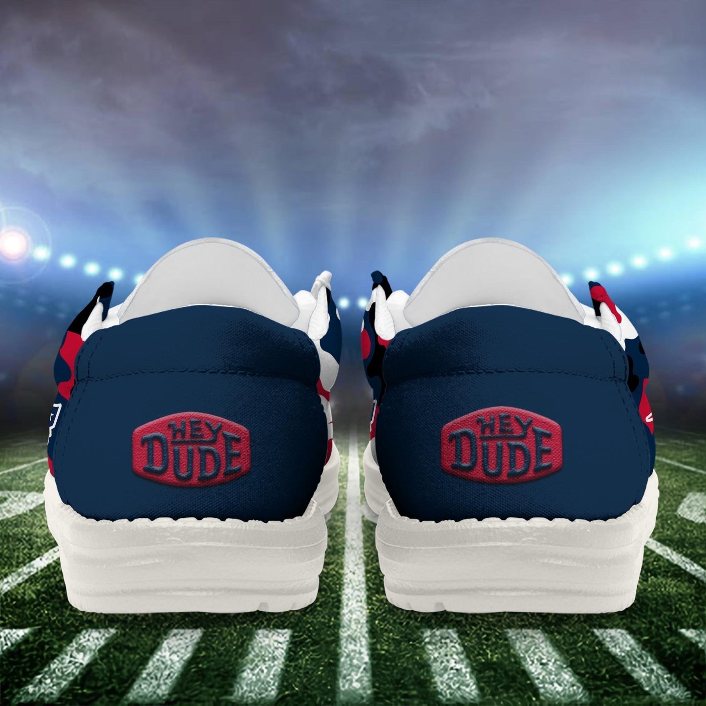 LIMITED EDITION - NEW CUSTOMIZED NFL27 NEP NEW ENGLAND PATRIOTS LOAFER SHOES