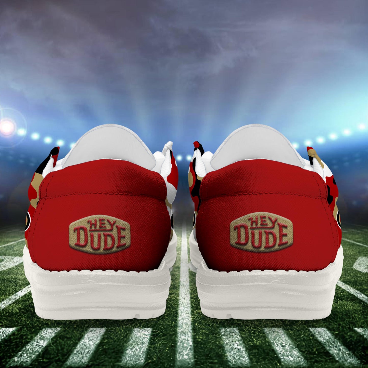 LIMITED EDITION - NEW CUSTOMIZED NFL11 SF49 SAN FRANCISCO 49ERS LOAFER SHOES