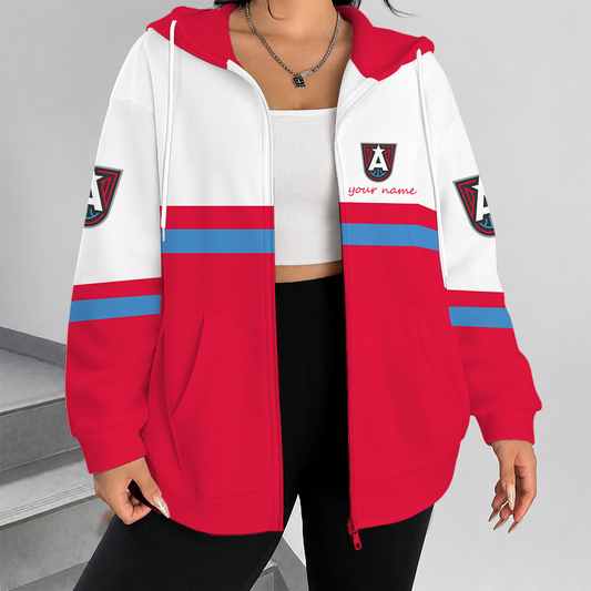 [FAN FAVORITE] NEW CUSTOMIZED WNBA01 ALD ATLANTA DREAM ZIP HOODIE