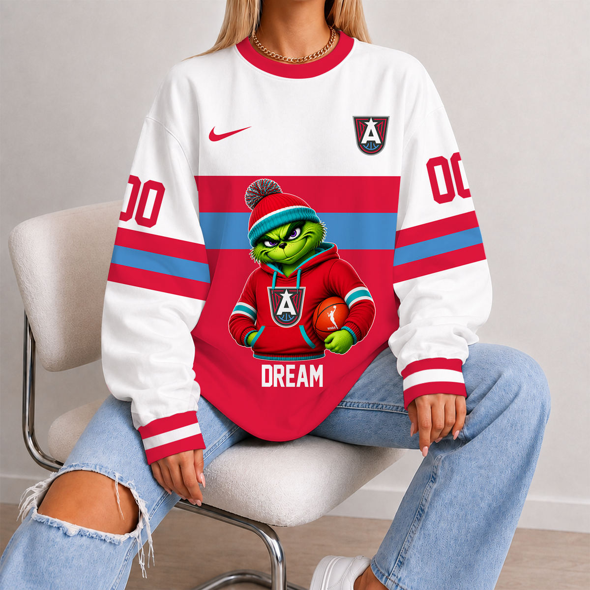 [FAN FAVORITE] NEW CUSTOMIZED WNBA01 ALD ATLANTA DREAM UNISEX SWEATSHIRT