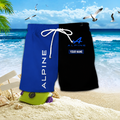 [FAN MUST-HAVE] NEW CUSTOMIZED F101 ALP ALPINE UNISEX HAWAIIAN SHIRT & SHORTS SET