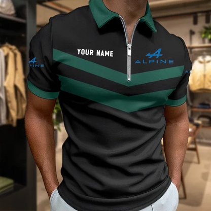 [FAN MUST-HAVE] NEW CUSTOMIZED F101 ALP ALPINE ZIP POLO SHIRT