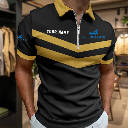 [FAN MUST-HAVE] NEW CUSTOMIZED F101 ALP ALPINE ZIP POLO SHIRT