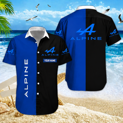 [FAN MUST-HAVE] NEW CUSTOMIZED F101 ALP ALPINE UNISEX HAWAIIAN SHIRT & SHORTS SET