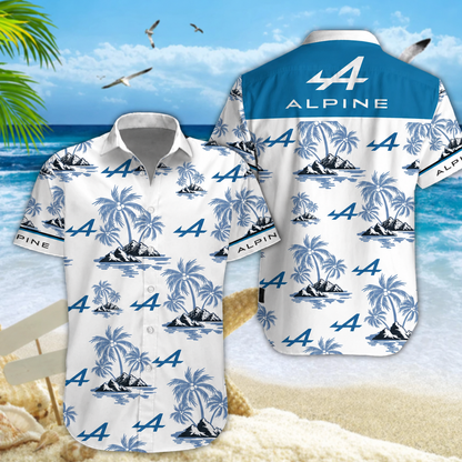 [FAN MUST-HAVE] NEW CUSTOMIZED F101 ALP ALPINE UNISEX HAWAIIAN SHIRT & SHORTS SET