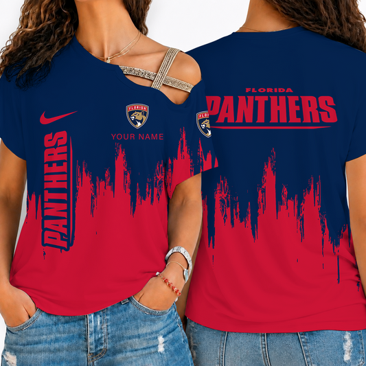 [SUPER SALE] NEW CUSTOMIZED NHL01 FPT FLORIDA PANTHERS SHOULDER SHIRT