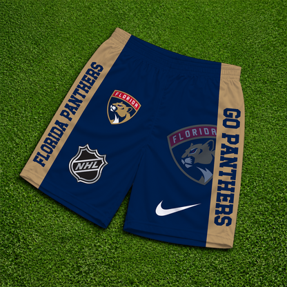 [SUPER SALE] NEW CUSTOMIZED NHL01 FPT FLORIDA PANTHERS SHORT PANTS
