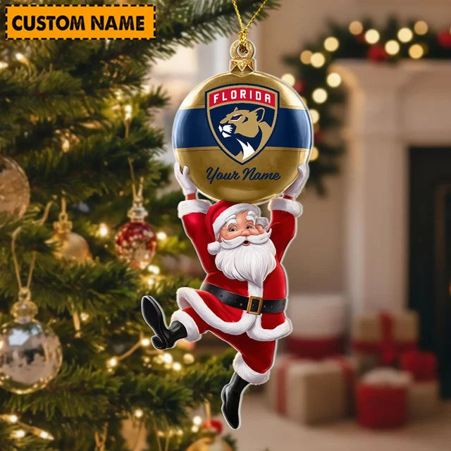 [SUPER SALE] NEW CUSTOMIZED NHL01 FPT FLORIDA PANTHERS CHRISTMAS ACRYLIC ORNAMENT