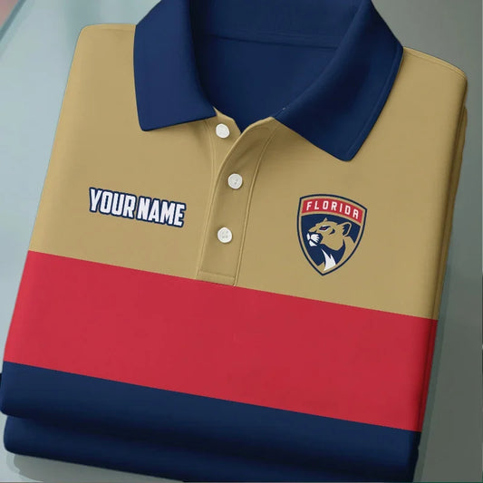 [SUPER SALE] NEW CUSTOMIZED NHL01 FPT FLORIDA PANTHERS POLO SHIRT