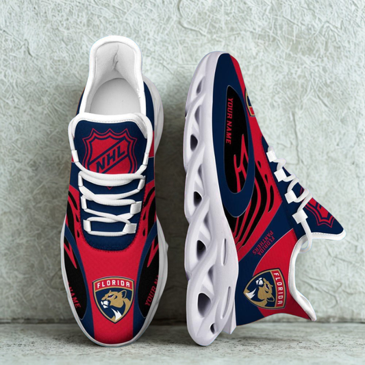 [SUPER SALE ] NEW CUSTOMIZED NHL01 FPT FLORIDA PANTHERS MAX SOUL SHOES