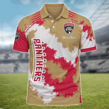[SUPER SALE] NEW CUSTOMIZED NHL01 FPT FLORIDA PANTHERS POLO SHIRT