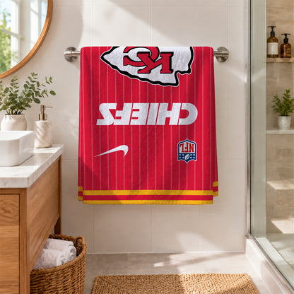 [SPECIAL OFFER] NEW CUSTOMIZED NFL01 KCC KANSAS CITY CHIEFS BEACH TOWEL
