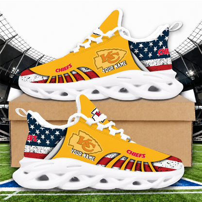 [SPECIAL OFFER] NEW CUSTOMIZED NFL01 KCC KANSAS CITY CHIEFS UNISEX CLUNKY SNEAKERS