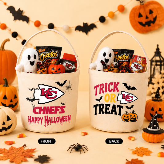 [SPECIAL OFFER] NEW CUSTOMIZED NFL01 KCC KANSAS CITY CHIEFS HALLOWEEN BASKET