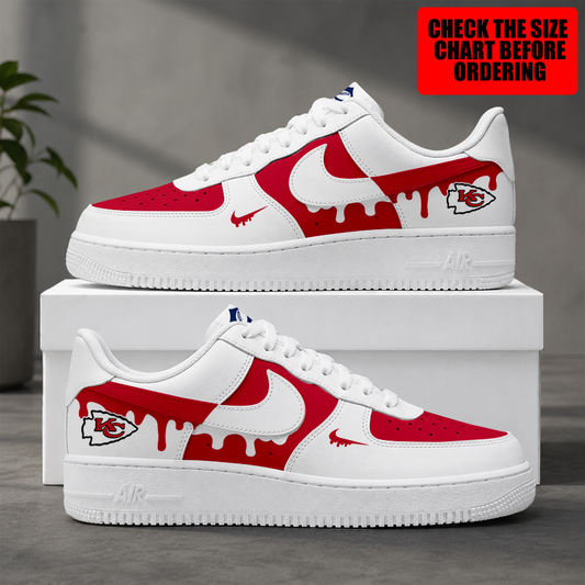 [SPECIAL OFFER] NEW CUSTOMIZED NFL01 KCC KANSAS CITY CHIEFS AF1 SHOES