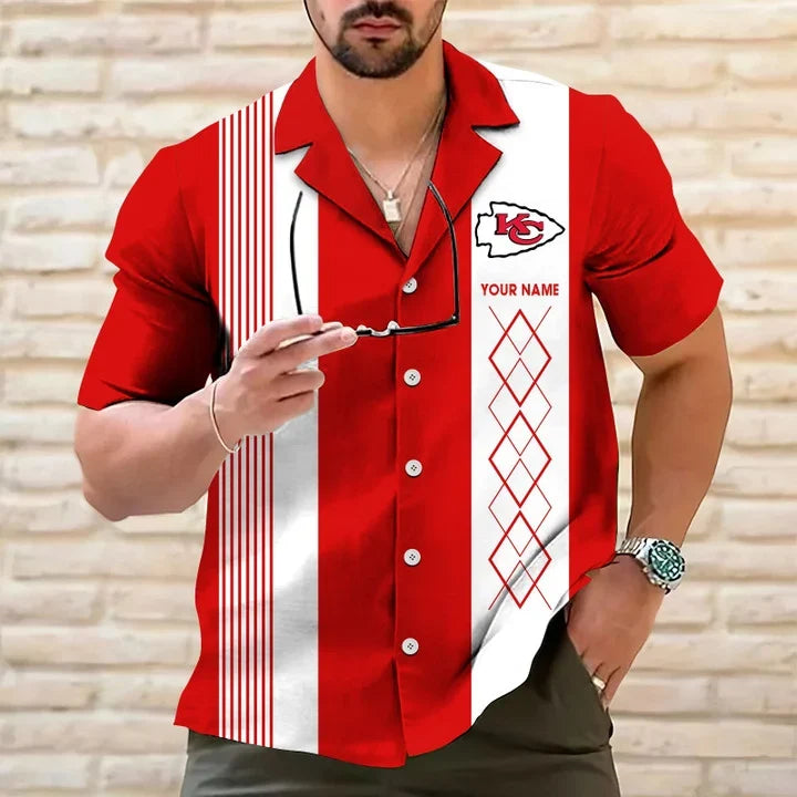 [SPECIAL OFFER] NEW CUSTOMIZED NFL01 KCC KANSAS CITY CHIEFS HAWAIIAN SHIRT