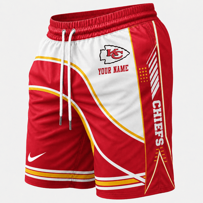 [SPECIAL OFFER] NEW CUSTOMIZED NFL01 KCC KANSAS CITY CHIEFS SHORT PANTS