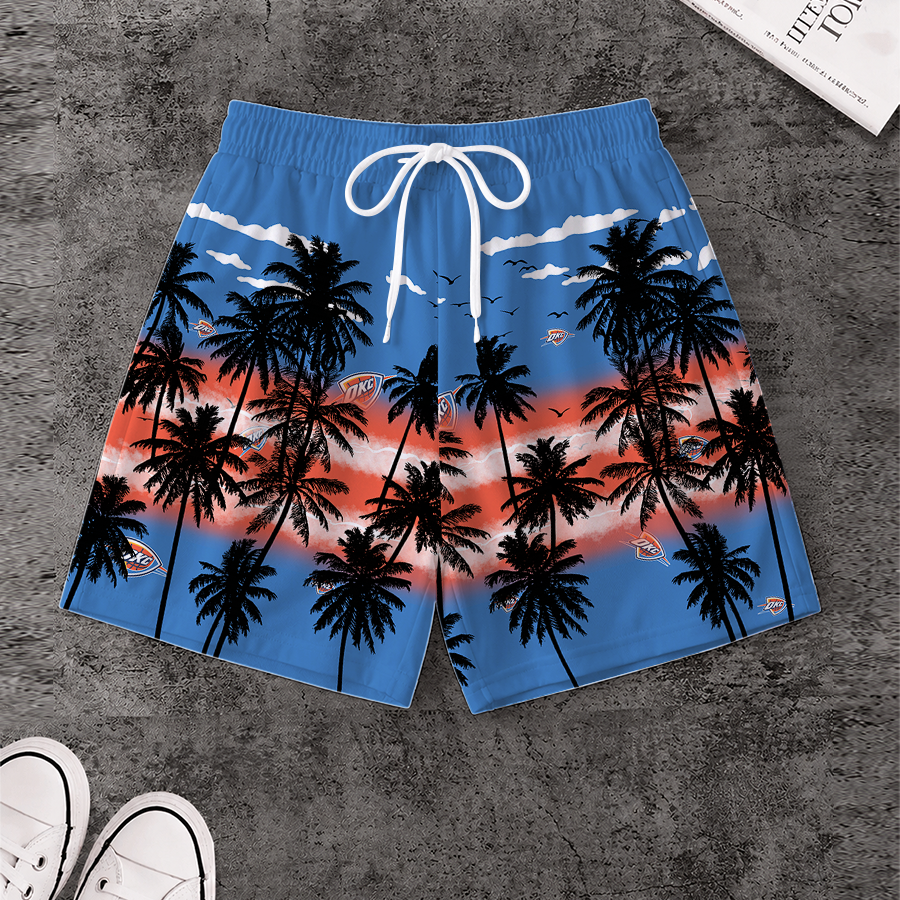 [HOT DEAL] NEW CUSTOMIZED NBA01 OCT OKLAHOMA CITY THUNDER SHORT PANTS