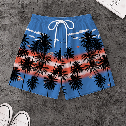 [HOT DEAL] NEW CUSTOMIZED NBA01 OCT OKLAHOMA CITY THUNDER SHORT PANTS