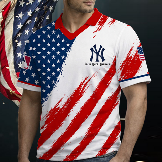 [FLASH SALE] NEW CUSTOMIZED MLB01 NNY NEW YORK YANKEES POLO SHIRT