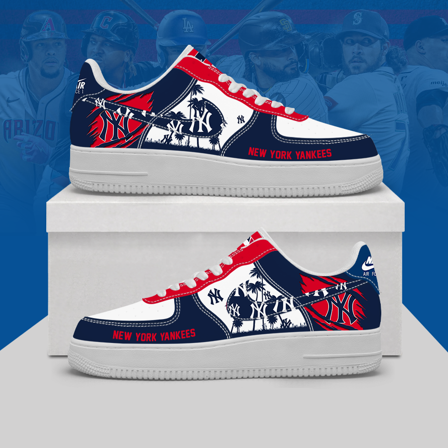 [FLASH SALE] NEW CUSTOMIZED MLB01 NYY NEW YORK YANKEES AF1 SHOES