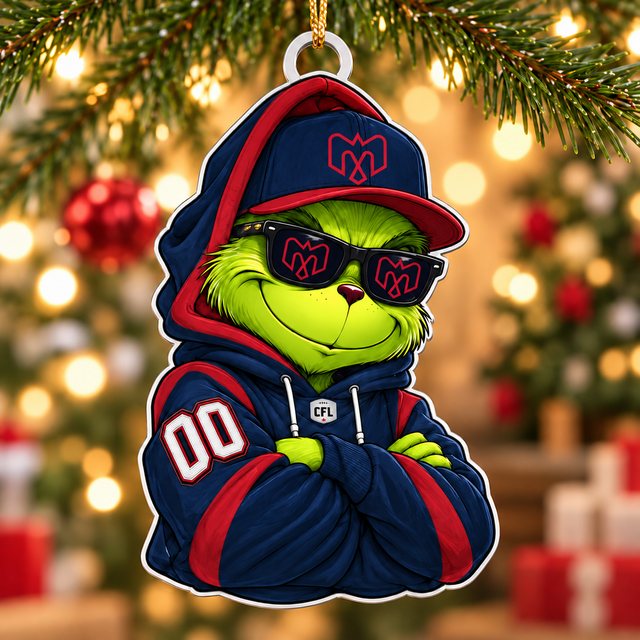 [FAN EXCLUSIVE] NEW CUSTOMIZED CFL01 MTL MONTREAL ALOUETTES CHRISTMAS ACRYLIC ORNAMENT