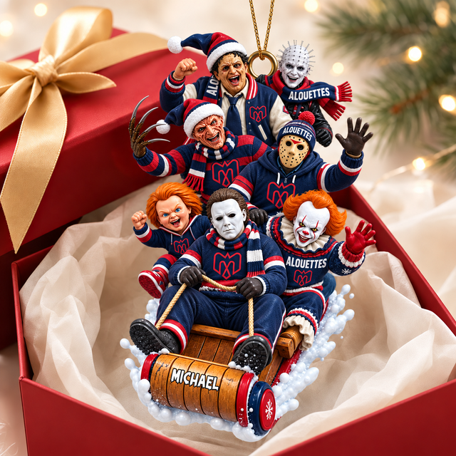 [FAN EXCLUSIVE] NEW CUSTOMIZED CFL01 MTL MONTREAL ALOUETTES CHRISTMAS ACRYLIC ORNAMENT