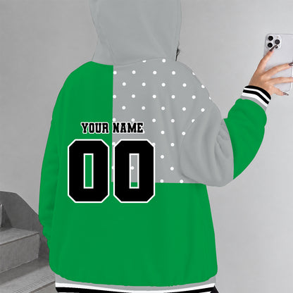 [FAN FAVORITE] NEW CUSTOMIZED NCAA MFF01 NFH NORTH DAKOTA FIGHTING HAWKS STRAPPY ZIP HOODIE