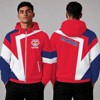 [FAN EXCLUSIVE] NEW CUSTOMIZED MLS01 NRB NEW YORK RED BULLS WINDBREAKER JACKET