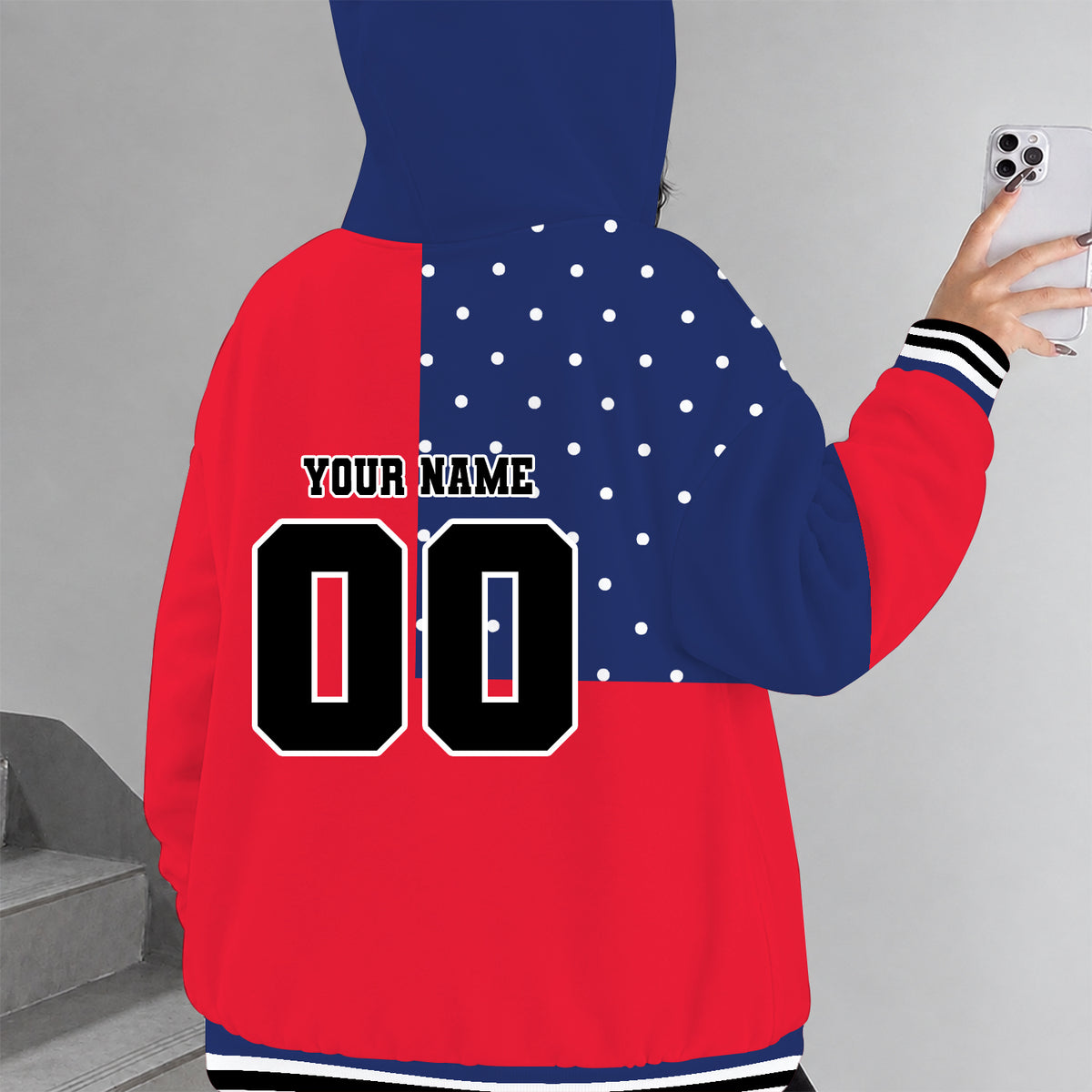[FAN EXCLUSIVE] NEW CUSTOMIZED MLS01 NRB NEW YORK RED BULLS ZIP HOODIE