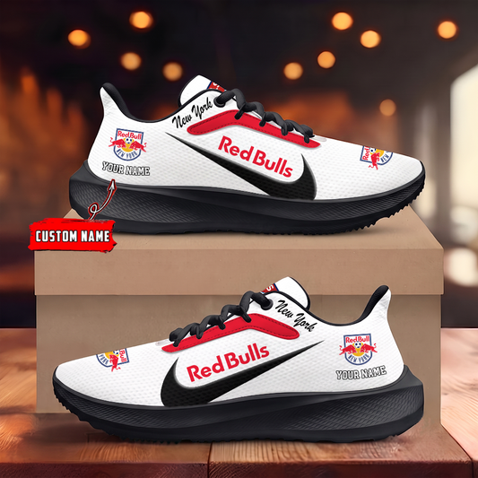 [FAN EXCLUSIVE] NEW CUSTOMIZED MLS01 NRB NEW YORK RED BULLS ROAD RUNNING SHOES