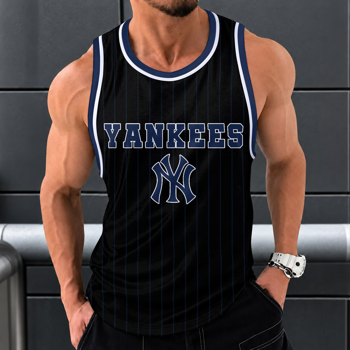 [FLASH SALE] NEW CUSTOMIZED MLB01 NYY NEW YORK YANKEES UNISEX TANK TOP