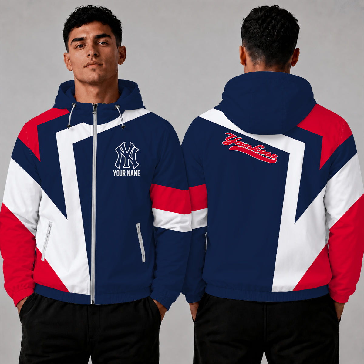 [FLASH SALE] NEW CUSTOMIZED MLB01 NYY NEW YORK YANKEES WINDBREAKER JACKET