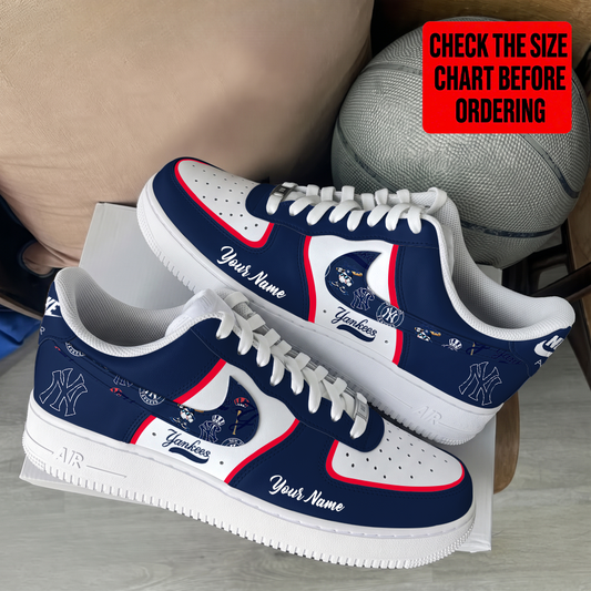 [FLASH SALE] NEW CUSTOMIZED MLB01 NYY NEW YORK YANKEES AF1 SHOES