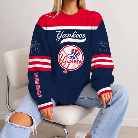 [FLASH SALE] NEW CUSTOMIZED MLB01 NYY NEW YORK YANKEES UNISEX SWEATSHIRT