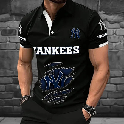 [FLASH SALE] NEW CUSTOMIZED MLB01 NYY NEW YORK YANKEES POLO SHIRT