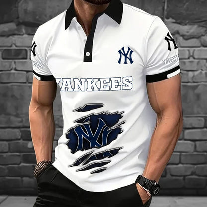 [FLASH SALE] NEW CUSTOMIZED MLB01 NYY NEW YORK YANKEES POLO SHIRT