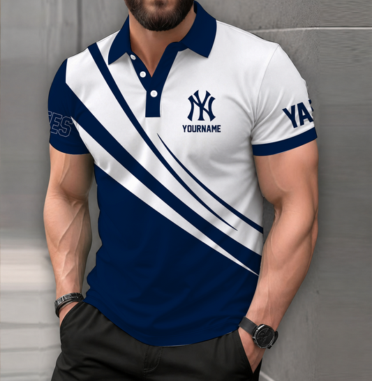 [FLASH SALE] NEW CUSTOMIZED MLB01 NNY NEW YORK YANKEES POLO SHIRT