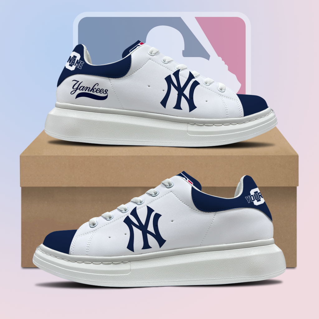 [FLASH SALE] NEW CUSTOMIZED MLB01 NNY NEW YORK YANKEES MCQUEEN SHOES