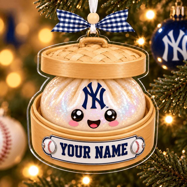[FLASH SALE] NEW CUSTOMIZED MLB01 NYY NEW YORK YANKEES CHRISTMAS ACRYLIC ORNAMENT