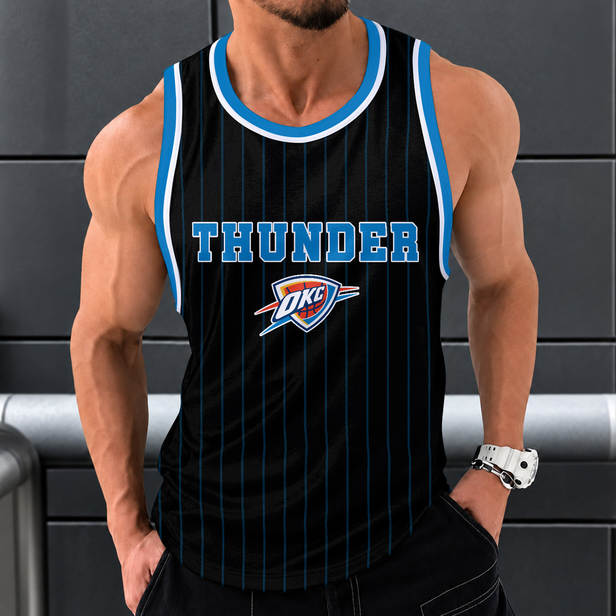 [HOT DEAL] NEW CUSTOMIZED NBA01 OCT OKLAHOMA CITY THUNDER UNISEX TANK TOP
