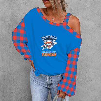 [HOT DEAL] NEW CUSTOMIZED NBA01 OCT OKLAHOMA CITY THUNDER DROP SHOULDER SWEATSHIRT