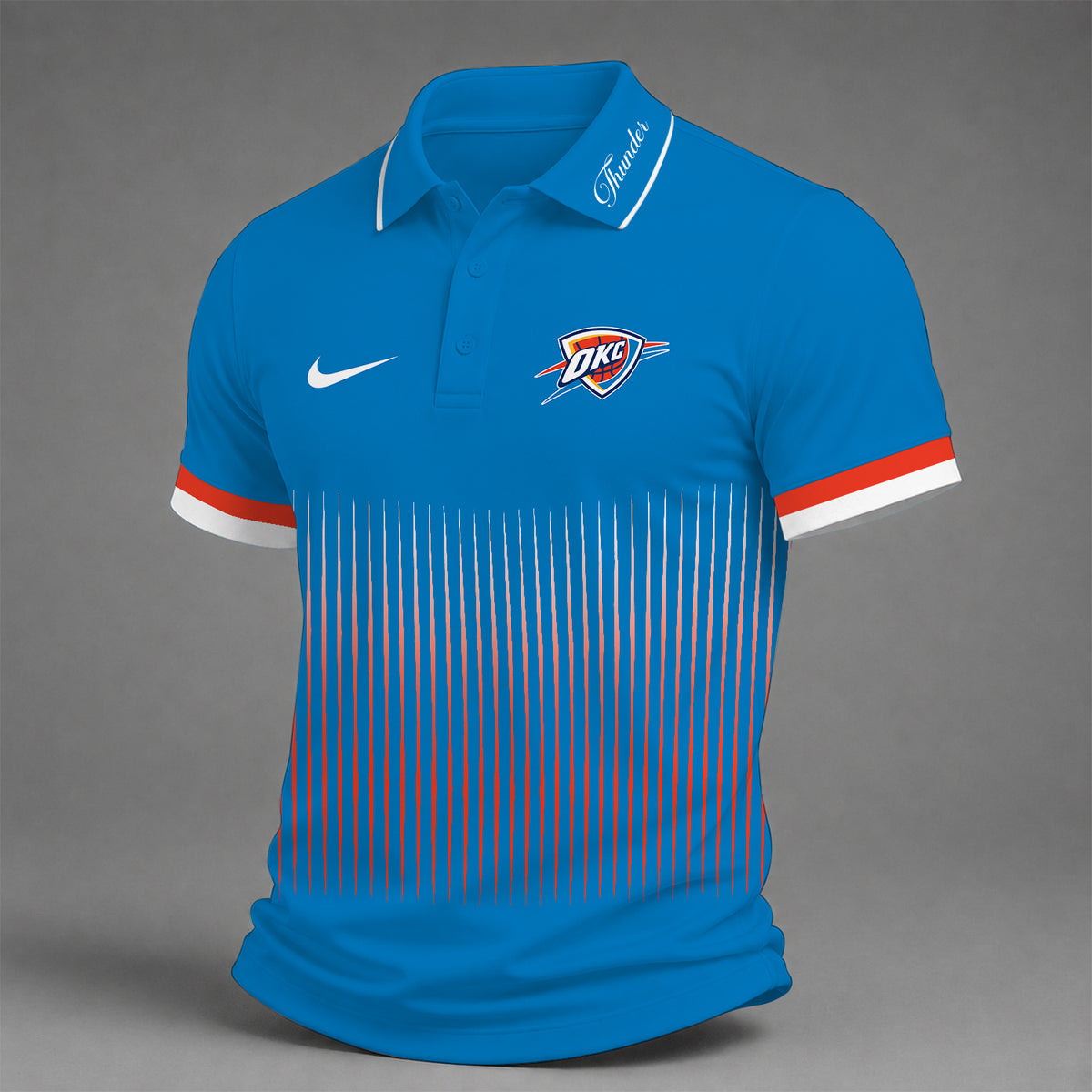 [HOT DEAL] NEW CUSTOMIZED NBA01 OCT OKLAHOMA CITY THUNDER POLO SHIRT