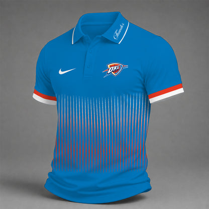[HOT DEAL] NEW CUSTOMIZED NBA01 OCT OKLAHOMA CITY THUNDER POLO SHIRT