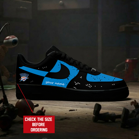 [HOT DEAL] NEW CUSTOMIZED NBA01 OCT OKLAHOMA CITY THUNDER AF1 SHOES