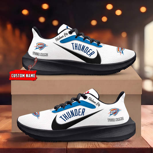 [HOT DEAL] NEW CUSTOMIZED NBA01 OCT OKLAHOMA CITY THUNDER ROAD RUNNING SHOES