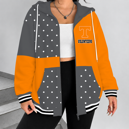 [FAN FAVORITE] NEW CUSTOMIZED NCAA FBS01 TNV TENNESSEE VOLUNTEERS ZIP HOODIE