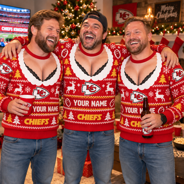 [SPECIAL OFFER] NEW CUSTOMIZED NFL01 KCC KANSAS CITY CHIEFS FUNNY CHRISTMAS UNISEX SWEATSHIRT